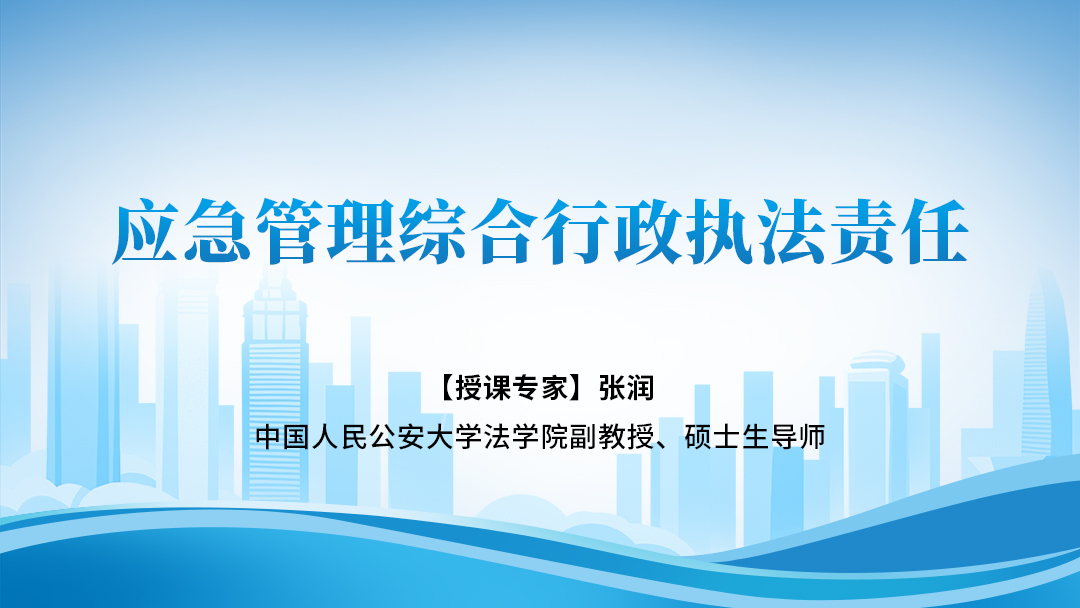 应急管理综合行政执法责任