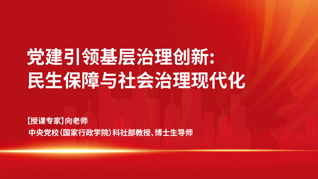 党建引领基层治理创新：民生保障与社会治理现代化